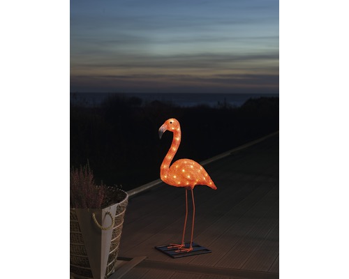 KONSTSMIDE Feestverlichting LED Flamingo klein extra warmwit