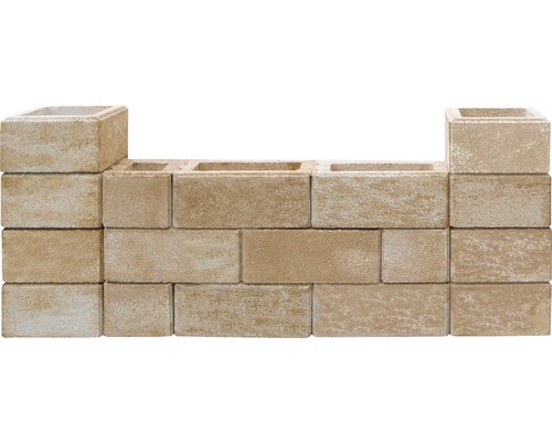 Muur van betonstenen