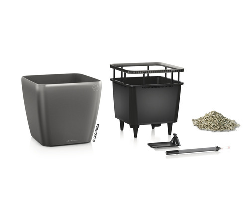 Lechuza Cube Glossy plantenbak met irrigatiesysteem en accessoires