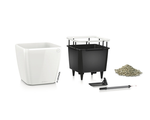 Lechuza Cube Glossy 14 plantenbak set met accessoires