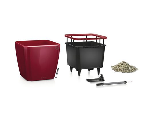 Lechuza Cube Glossy plantenbak met toebehoren