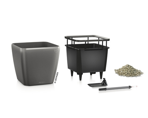 Plantenbakset met inzetstuk, substraat, waterniveau-indicator en accessoires