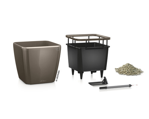 Lechuza Cube Glossy pot met accessoires