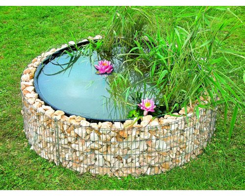 BELLISSA Schanskorf vijverbak bouwset met folie Ć 146x40 cm BELLISSA Schanskorf vijverbak bouwset met folie Ć 146x40 cm