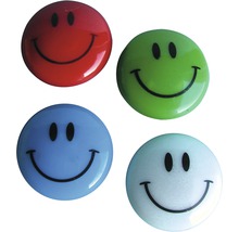 Vier smiley magneten