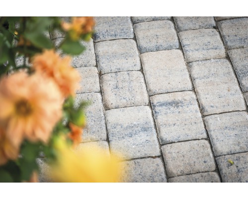 Betonnen straatstenen in de tuin