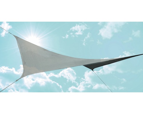 GARDEN PLACE Schaduwdoek wind- en waterdoorlatend vierkant grijs 360x360 cm