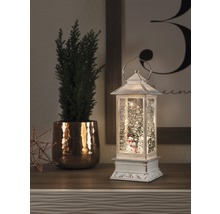 Decoratieve lantaarn met sneeuwpopmotief voor de kerstperiode