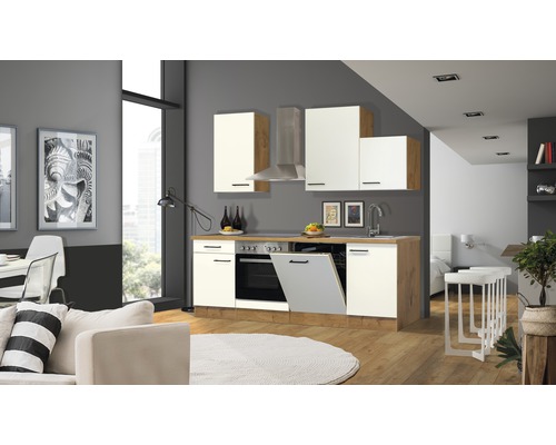 Moderne inbouwkeuken met elektrische apparaten en vaatwasser in een open woonruimte.