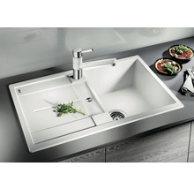 Kunststof spoelbak met afdruiprek en kraan