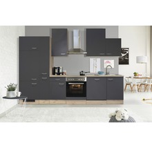 FLEX WELL Keukenblok met apparatuur Tiago basaltgrijs mat 310x60 cm-thumb-0 FLEX WELL Keukenblok met apparatuur Tiago basaltgrijs mat 310x60 cm-thumb-0