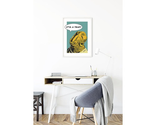 Ingelijste muurkunst met het citaat ''It''s a trap!''