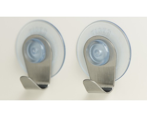 Twee Tiger zuignaphaken van roestvrij staal