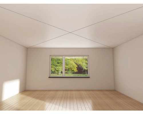 Lichte kamer met houten vloer en raam