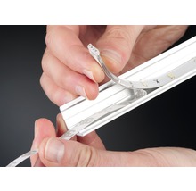 Installatie van een ledstrip in een aluminium profiel