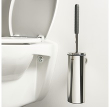 TIGER Toiletborstelset Comfort & Safety met verlengde steel wandmontage RVS glans