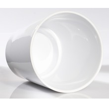 Witte keramische plantenpot