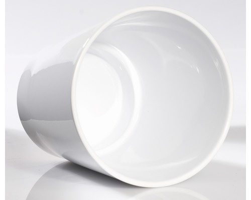 Witte keramische plantenpot