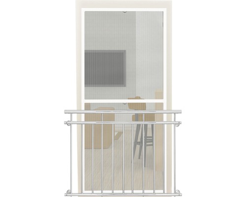 Insectenhor voor balkondeur met metalen leuning