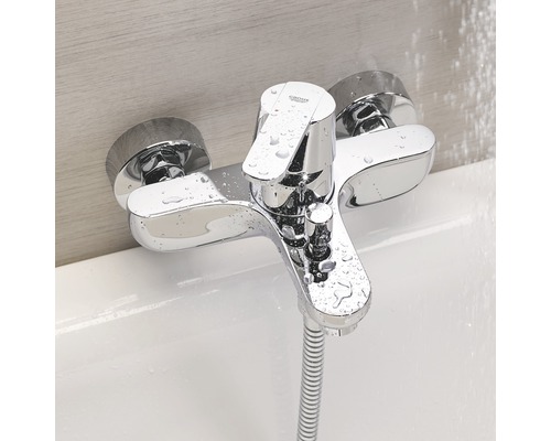 Opbouw badkraan met doucheslang