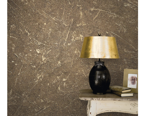 Close-up van een behang met patroon in een interieur