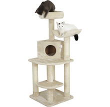Kattenkrabpaal met twee katten