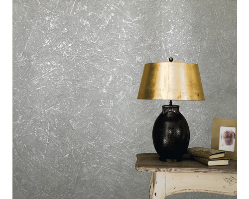 Wanddecoratie met structuur en tafellamp