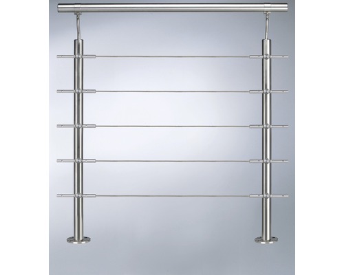 RVS leuning met staalkabels voor binnen- en buitengebruik