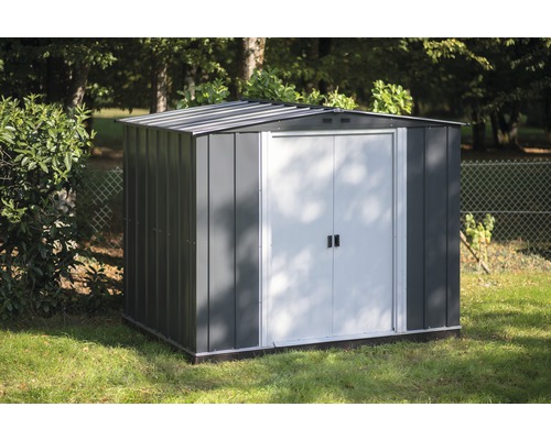 SPACEMAKER Metalen huisje antraciet 240,7x167,6x201 cm SPACEMAKER Metalen huisje antraciet 240,7x167,6x201 cm