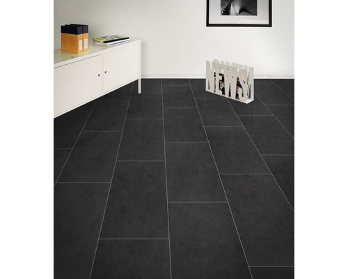 Kamerzicht met donkere vloertegels