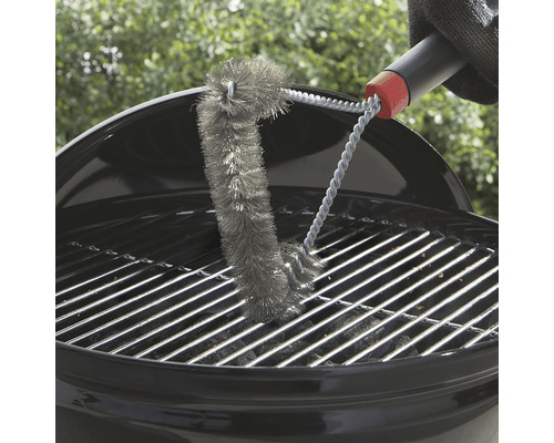 Grillborstel reinigt grillrooster