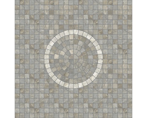 Vierkante mozaïektegels met cirkelvormig patroon
