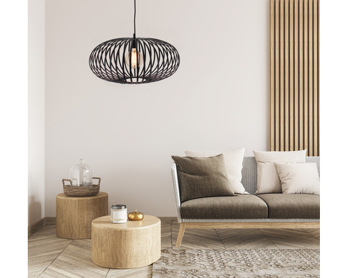 CHERICONI Hanglamp Curvato Ø 60 cm zwart CHERICONI Hanglamp Curvato Ø 60 cm zwart