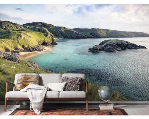 Fotobehang met landschapsmotief, kustlandschap