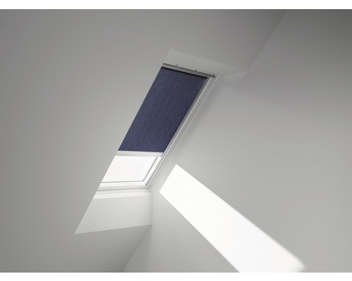 VELUX Rolgordijn lichtdoorlatend bediening op zonne-energie RSL 101 9050S donkerblauw VELUX Rolgordijn lichtdoorlatend bediening op zonne-energie RSL 101 9050S donkerblauw