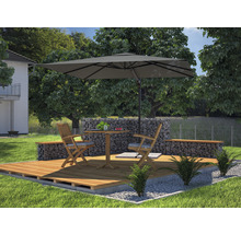 SOLUNA Zweefparasol Orléans grijs 300x300 cm, hoogte 251 cm-thumb-4 SOLUNA Zweefparasol Orléans grijs 300x300 cm, hoogte 251 cm-thumb-4