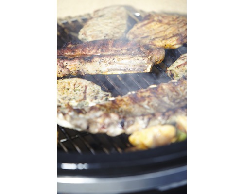 Vlees en groenten op een barbecue