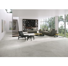 Wand- en vloertegel Structure grijs 60x120 cm gerectificeerd