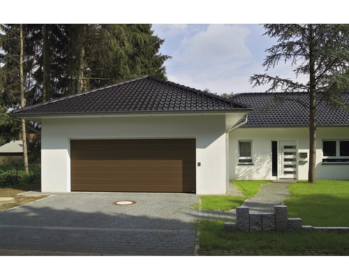 ARON Elektrische sectionaal garagedeur, terrabruin ,breedte 237,5 cm ARON Elektrische sectionaal garagedeur, terrabruin ,breedte 237,5 cm