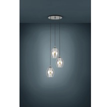 EGLO Hanglamp Estanys 3-lichts nikkel/zwart-thumb-0