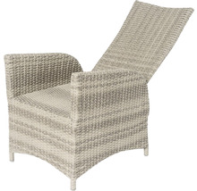 Tuinstoel van polyrotan met verstelbare rugleuning