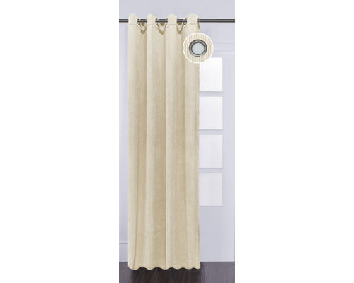 SOLEVITO Gordijn met ringen Cord beige 140x280 cm SOLEVITO Gordijn met ringen Cord beige 140x280 cm