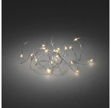 Lichtsnoer met LEDs op zilverkleurige draad