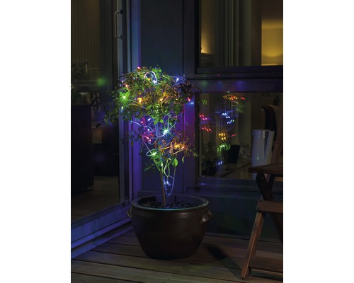 KONSTSMIDE Kerstverlichting LED micro lichtsnoer 40 lampjes gekleurd 6,24 meter