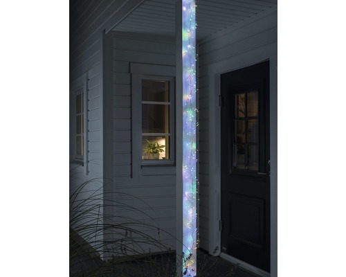 KONSTSMIDE Kerstverlichting LED lichtsnoer micro 360 lampjes gekleurd 2,7 m Kerstverlichting gewikkeld rond een paal voor een huis