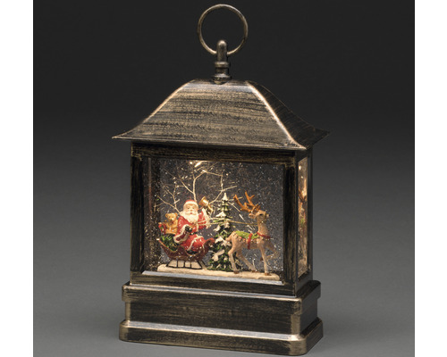 Decoratieve lantaarn met kerstmotief en ledverlichting
