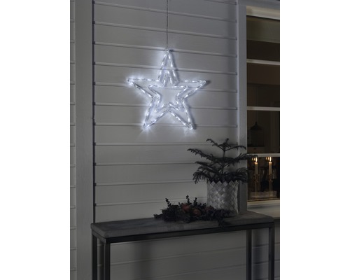 KONSTSMIDE Kerstverlichting LED ster acryl 40 lampjes koud wit