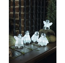 Decoratieve pinguïnfiguren met verlichting voor buiten