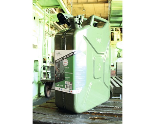 Metalen brandstof jerrycan met een inhoud van 20 liter