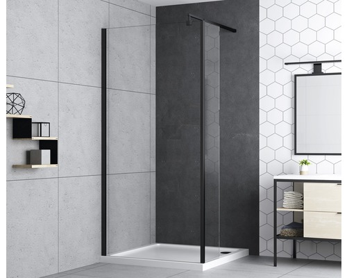 BASANO Zijwand Modena 30x195 cm mat zwart BASANO Zijwand Modena 30x195 cm mat zwart